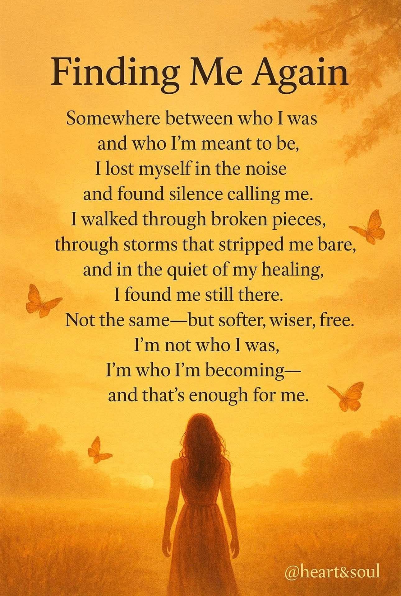 Finding me again